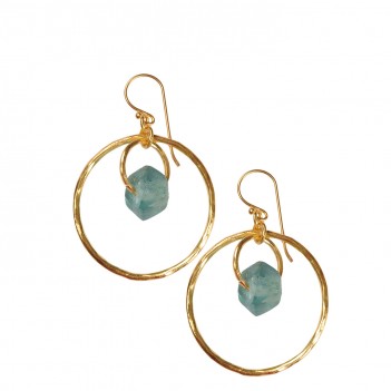 Gold Plated Sea-Grass Earring