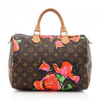 Louis Vuitton Limited Edition Roses Speedy Satchel